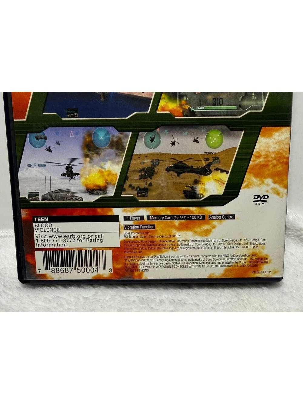 Thunder Strike Operation Phoenix PS2 PlayStation 2 Complete CIB Manual